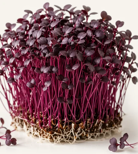 Illustrazione di microgreens Amaranto Rosso