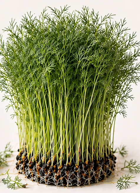 Illustrazione di microgreens Aneto Dakota