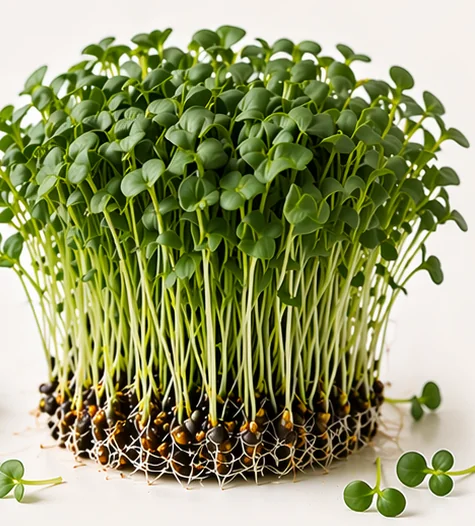 Illustrazione di microgreens Broccoli Calabrese