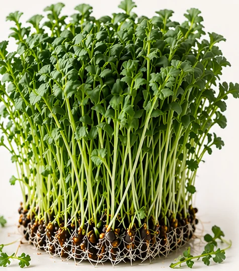 Illustrazione di microgreens Broccoli Raab