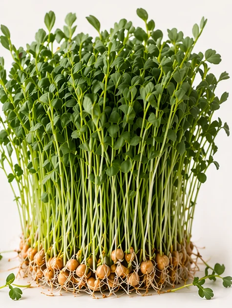 Illustrazione di microgreens Ceci
