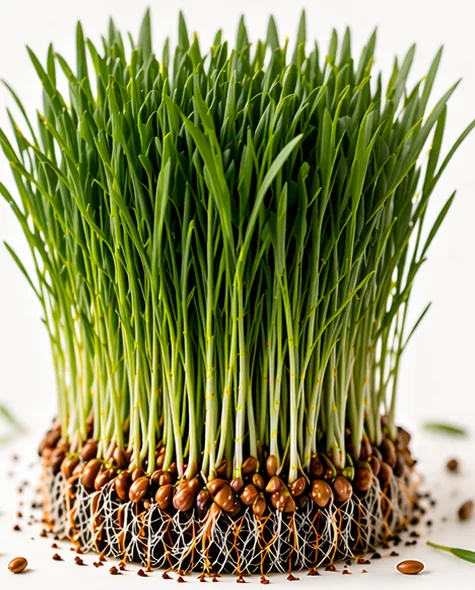 Illustrazione di microgreens Erba di Grano