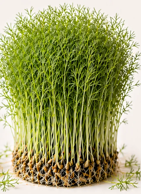 Illustrazione di microgreens Finocchio