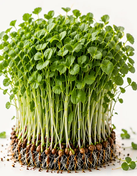 Illustrazione di microgreens Insalata Burnet