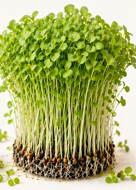 Illustrazione di microgreens Lattuga Crisp