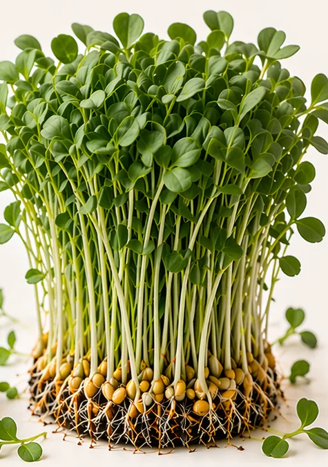 Illustrazione di microgreens Lupino