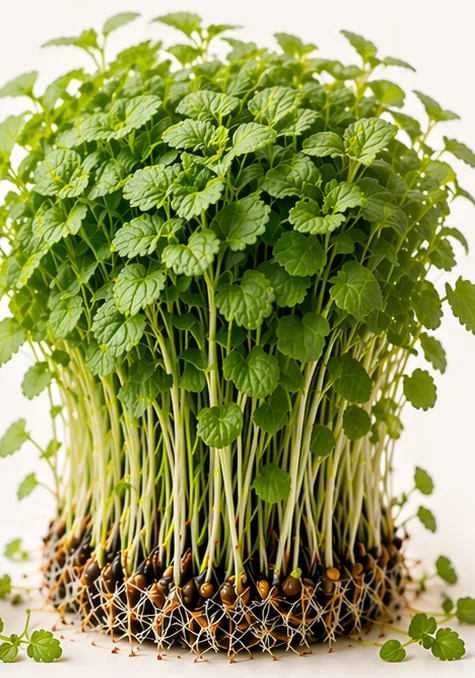 Illustrazione di microgreens Melissa