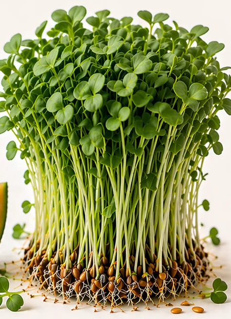 Illustrazione di microgreens Melone