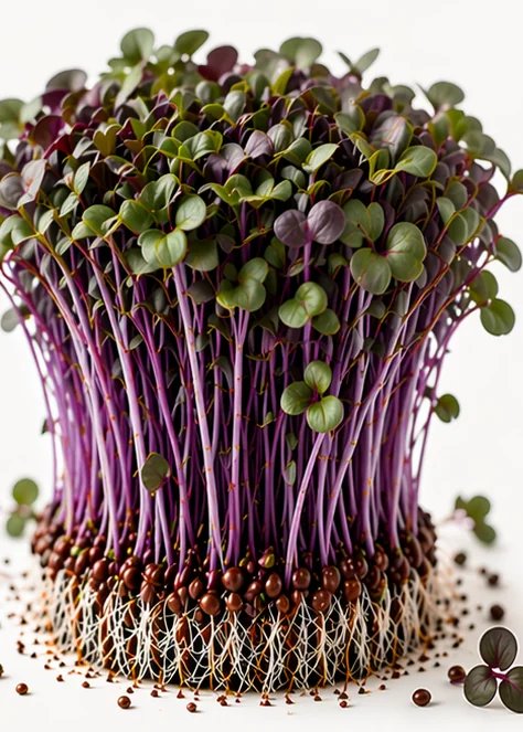 Illustrazione di microgreens Rapa