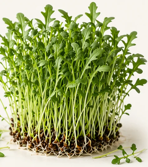 Illustrazione di microgreens Rucola