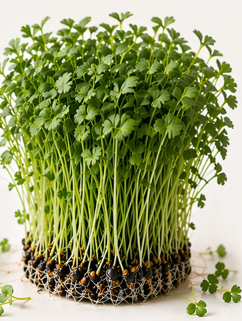 Illustrazione di microgreens Sedano