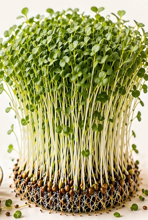 Illustrazione di microgreens Senape Bianca